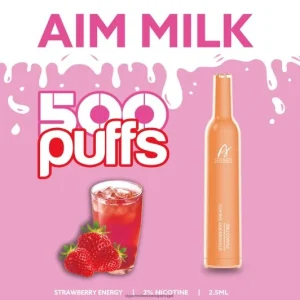 Cigarro Eletrónico Preço Portugal – Aivono AIM MILK 500 energia morango FR2FJJ266