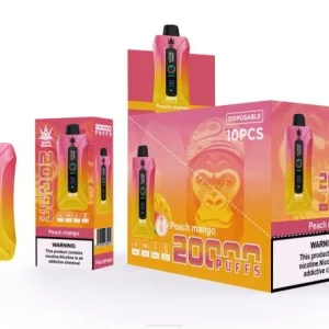 Cigarro Eletrónico Preço Portugal – Bang Beach Vape de tela inteligente de 20.000 sopros manga pêssego 8T602