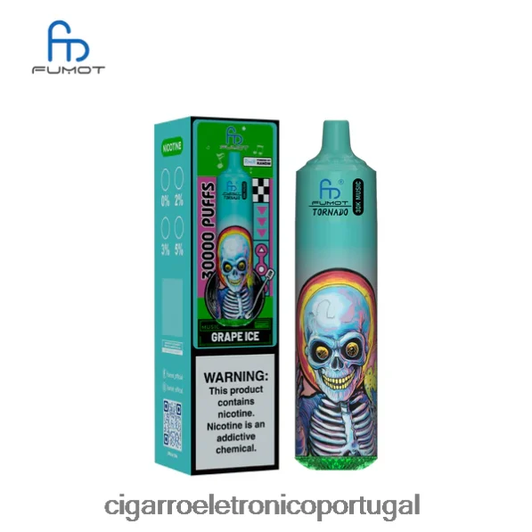 Cigarro Eletrónico Preço Portugal – Fumot Tornado 30k música gelo de uva TX2F6B13
