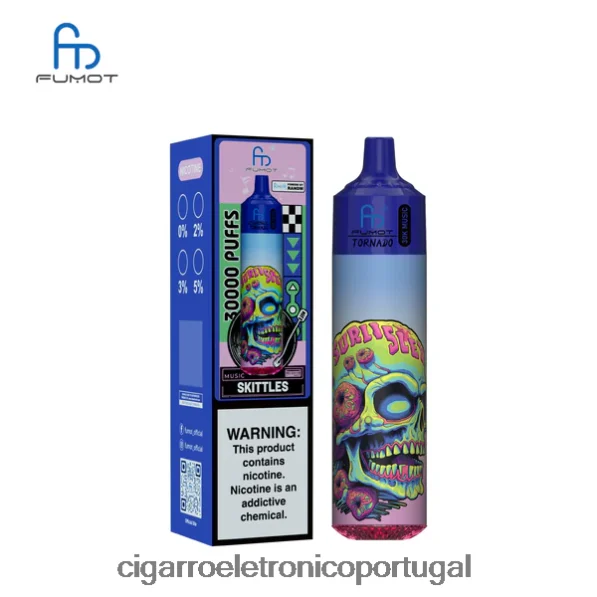 Cigarro Eletrónico Preço Portugal – Fumot Tornado 30k música skittles TX2F6B24