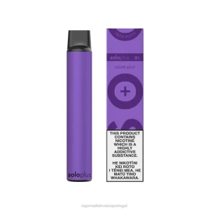 Cigarro Eletrônico – Solo Plus vaporizador descartável hortelã de uva X8RN827