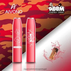 Cigarro Eletrônico Vape – Aivono AIM BOOM 600 bebida energética FR2FJJ358