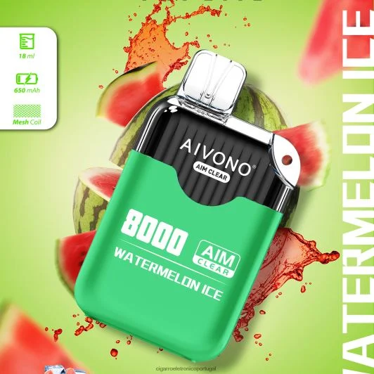 Cigarro Eletrônico Vape – Aivono AIM CLEAR 8.000 gelo de melancia FR2FJJ204