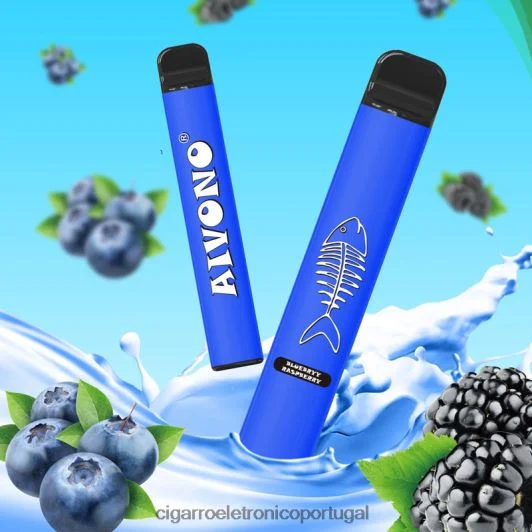 Cigarro Eletrônico Vape – Aivono AIM FISHBONE 600 framboesa mirtilo FR2FJJ281