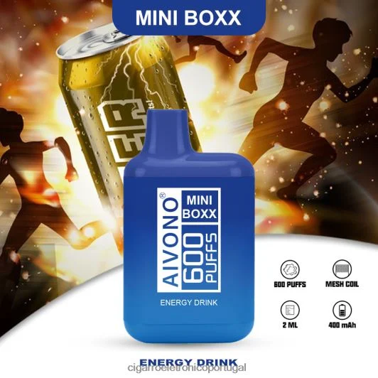 Cigarro Eletrônico Vape – Aivono AIM MINI BOXX 600 bebida energética FR2FJJ237