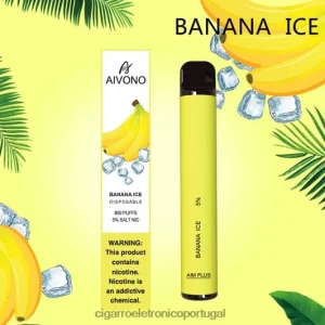 Cigarro Eletrônico Vape – Aivono AIM PLUS 800 gelo de banana FR2FJJ171