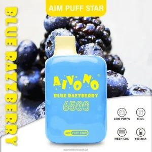 Cigarro Eletrônico Vape – Aivono AIM PUFF STAR 6500 framboesa azul FR2FJJ292
