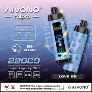 Cigarro Eletrônico Vape – Aivono Fatpro 22.000 amor 66 FR2FJJ6