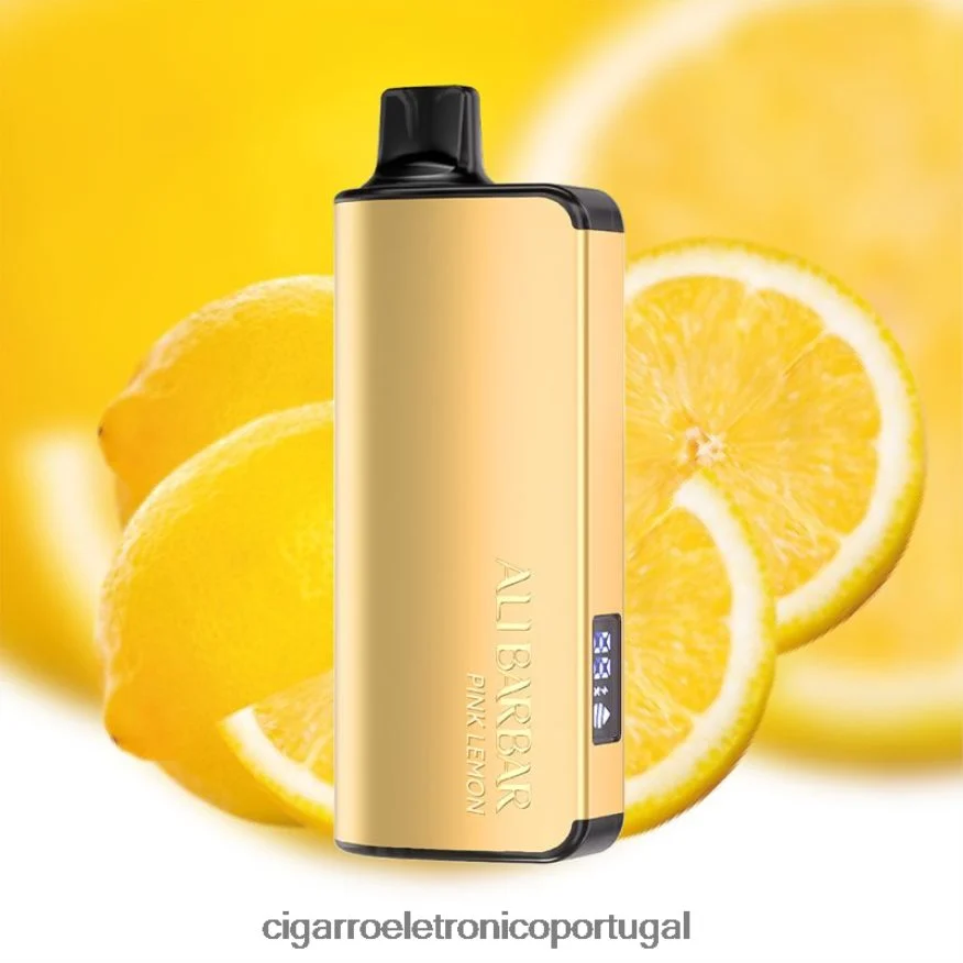 Cigarro Eletrônico Vape – Alibarbar Ingot 20.000 vapores descartáveis limão rosa 4H6N0240