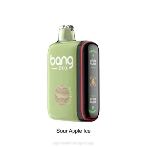 Cigarro Eletrônico Vape – Bang Box Display de energia inteligente de 9000-18000 baforadas gelo de maçã azeda 8T6028