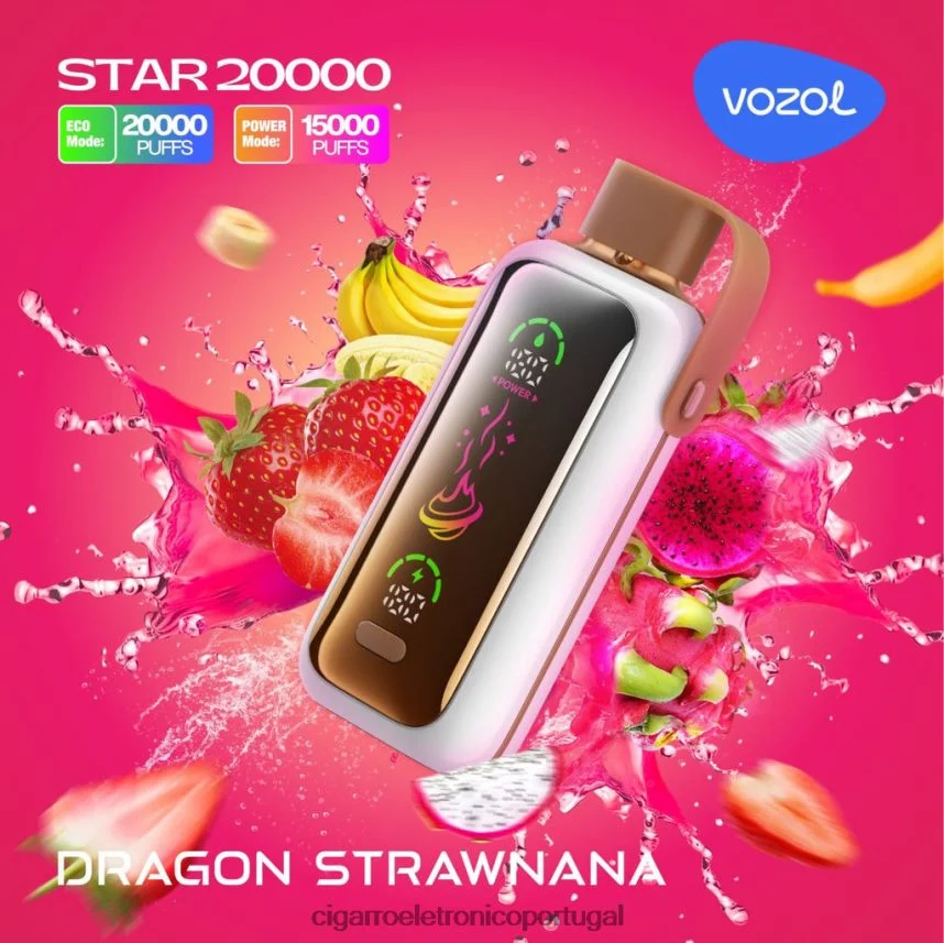 Cigarro Eletrônico Vape – dragão palhanana VOZOL STAR 20.000 LD2Z828