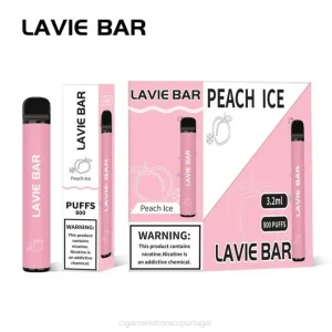 Cigarro Eletrônico Vape – gelo de pêssego LAVIE BAR 800 baforadas DDN0314