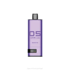 Cigarro Eletrônico Vape – gelo de uva LAVIE Cube 20.000 baforadas DDN039