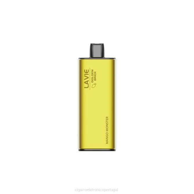 Cigarro Eletrônico Vape – monstro de manga LAVIE GOLDEN BRICK 10.000 baforadas DDN061