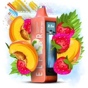 Cigarro Eletrônico Vape – pêssego morango Elf Bar Planet 25.000 R880828