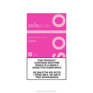 Cigarro Eletrônico Vape – Solo cápsula de reposição pacote com 2 melancia hortelã X8RN861