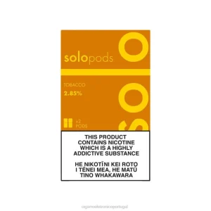 Cigarro Eletrônico Vape – Solo cápsula de reposição pacote com 2 tabaco X8RN850