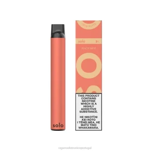 Cigarro Eletrônico Vape – Solo vaporizador descartável hortelã pêssego X8RN86