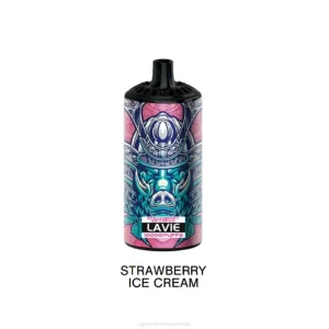 Cigarro Eletrônico Vape – sorvete de morango LAVIE BEAST 10.000 baforadas DDN0369