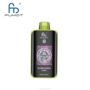 Cigarro Eletrônico Vape – uva limão Fumot Tornado 25.000 vapores descartáveis VN6L6