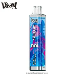 Cigarro Eletrônico Vape – UWIN CRYSTAL 10.000 vapores descartáveis mirtilo no gelo FR2FJJ369