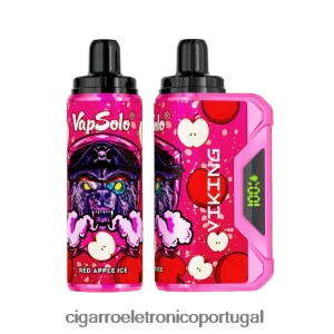 Cigarro Eletrônico Vape – Vapsolo VIKING vaporizador descartável gelo de maçã vermelha 4H6N02136