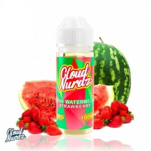 Cloud Nurdz - Sour Watermelon Strawberry 100ml Shortfill