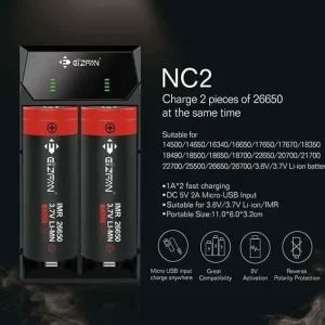 Eizfan - NC2 (Carregador 2 Slot’s/2 Baterias)