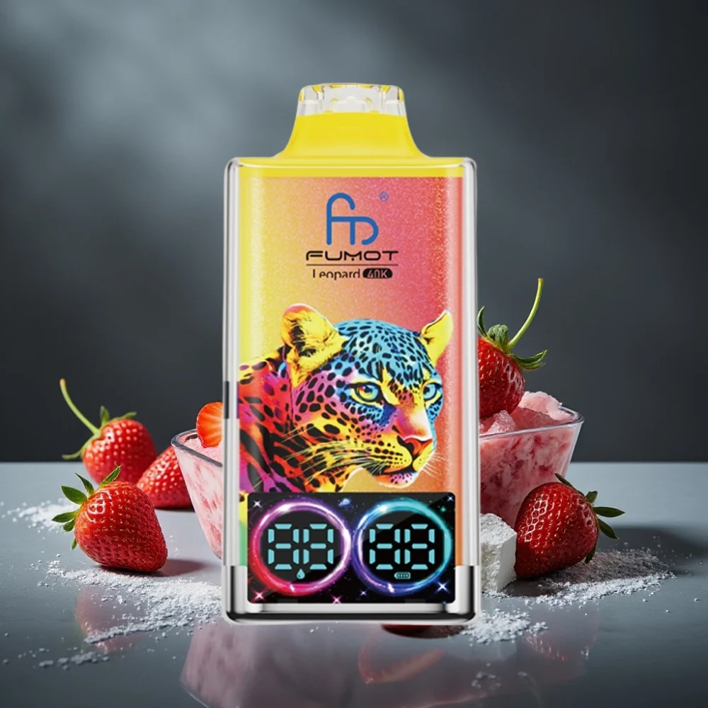 Fumot Leopard 40K Puffs 5% Nicotine Dual Mesh Type-C Morango Gelo