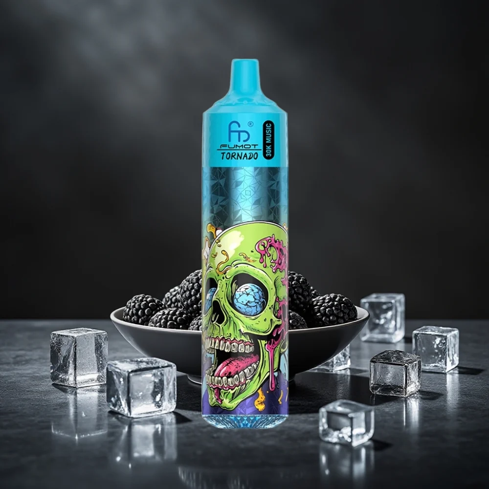 Fumot RandM Tornado 30000 Puffs 30mL 5% Gelo Negro LED 600mAh