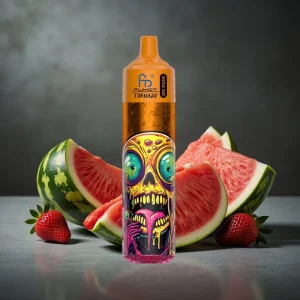 Fumot RandM Tornado 30000 Puffs 30mL 5% Morango Melancia LED 600mAh