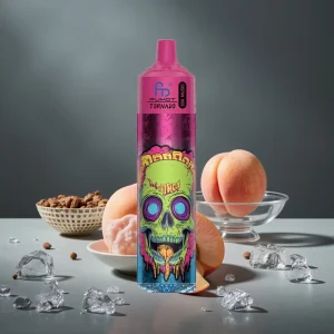 Fumot RandM Tornado 30000 Puffs 30mL 5% Pêssego Gelo LED 600mAh