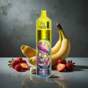 Fumot RandM Tornado 30000 Puffs 30mL Banana Morango 5% 600mAh LED