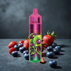 Fumot RandM Tornado 30000 Puffs 30mL Morango Mirtilo 5% LED 600mAh 1.0 Ohm