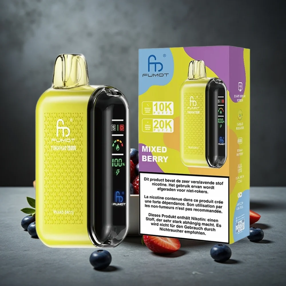 Fumot Tornado 20000 Puffs Dual Mesh Coil 20ml Baga Mista - Image 2