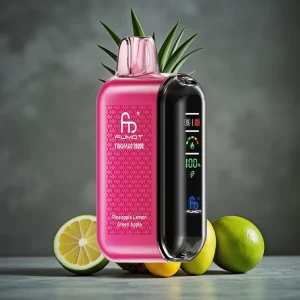 Fumot Tornado 20000 Puffs Dual Mesh Coil 20ml E-liquid Sabor Abacaxi Limão Maçã Verde