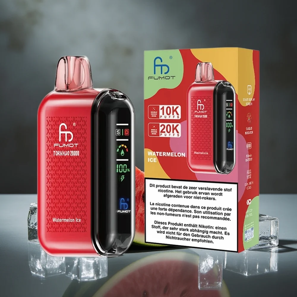 Fumot Tornado 20000 Puffs Dual Mesh Coil 20ml Melancia Gelada - Image 2
