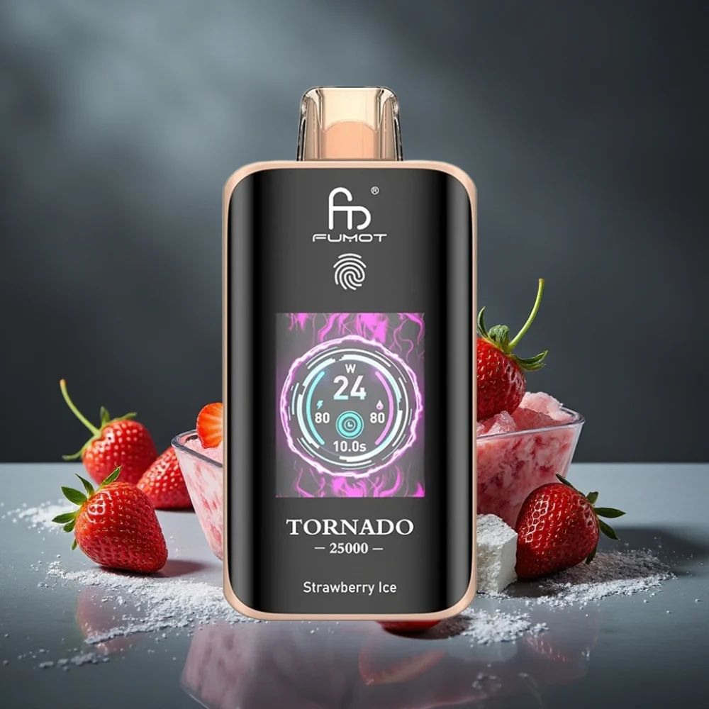 Fumot Tornado 25000 Puffs HD Screen 700mAh Morango Gelo