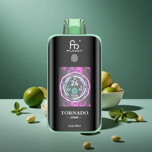 Fumot Tornado 25000 Puffs HD Screen 700mAh Recarregável Menta Fresca 20ml Type-C
