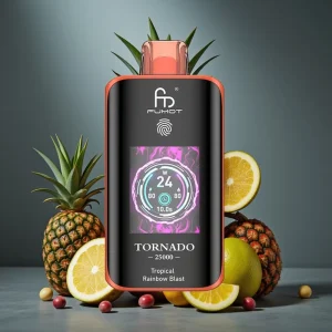 Fumot Tornado 25000 Puffs HD Screen 700mAh Recarregável Rainbow Tropical