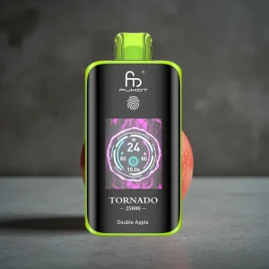 Fumot Tornado 25000 Puffs Recarregável 700mAh Maçã Dupla Tela HD Tipo-C