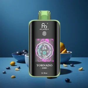 Fumot Tornado 25000 Puffs Tela HD Bateria Recarregável 700mAh Sabor Dr Blue