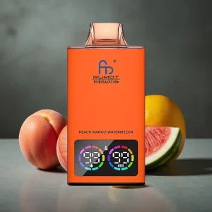 Fumot Tornado 35K Disposable Vape Pêssego Manga Melancia com Dual Mesh Coil e RGB Lights