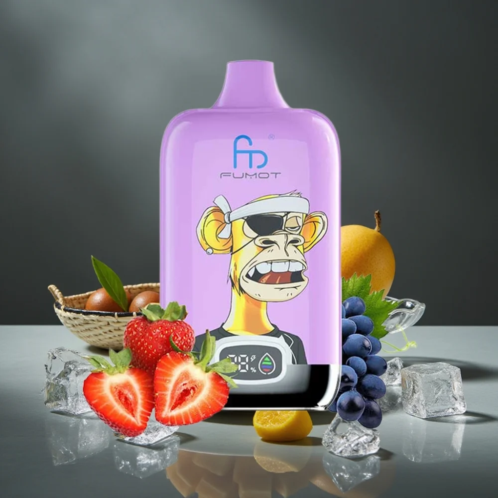 Fumot Tornado Digital Box 12000 Puffs 20ml Manga Gelado Bateria Recarregável 550mAh Tipo-C