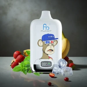 Fumot Tornado Digital Box 12000 Puffs 20ml Morango Banana MTL Tipo-C Recarregável