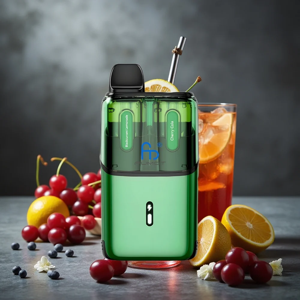 Fumot Ultra T32000 32000 Puffs 800mAh 24ml Tipo-C Groselha Limonada – Cereja Cola