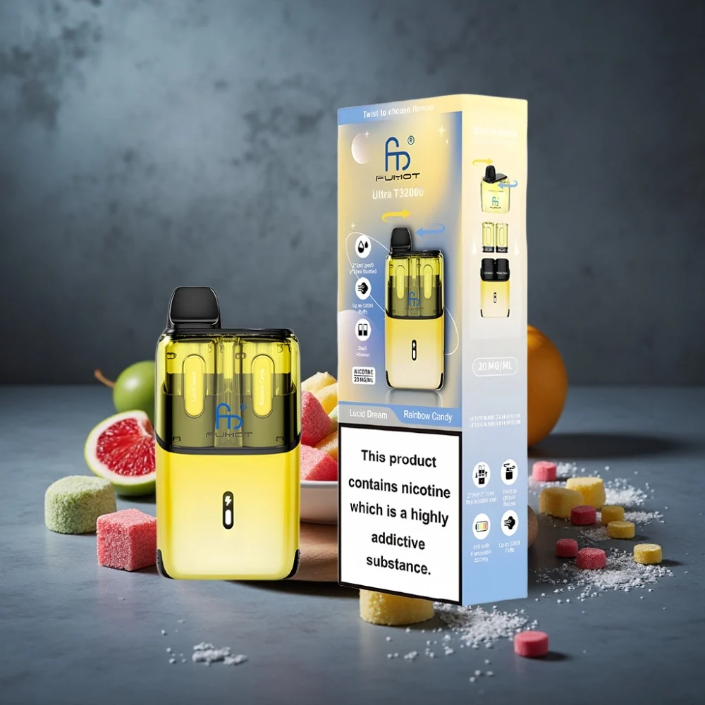 Fumot Ultra T32000 Disposable Vape 32000 puffs 800mAh 24ml Sonho Lúcido – Rainbow Candy - Image 2