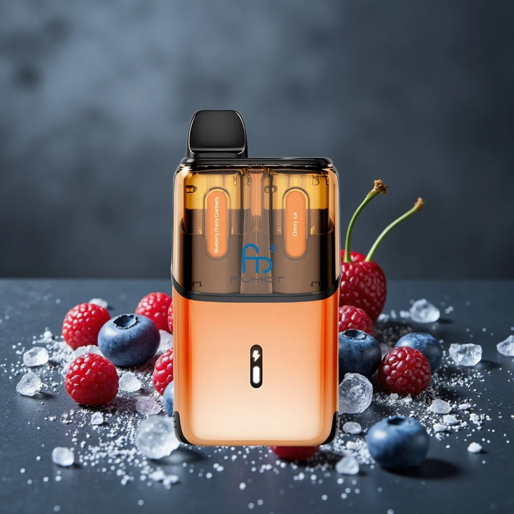 Fumot Ultra T32000 Dispositivo Descartável 32000 Puff 24ml Mirtilo Cereja Cranberry – Gelo Cereja 800mAh Tipo-C