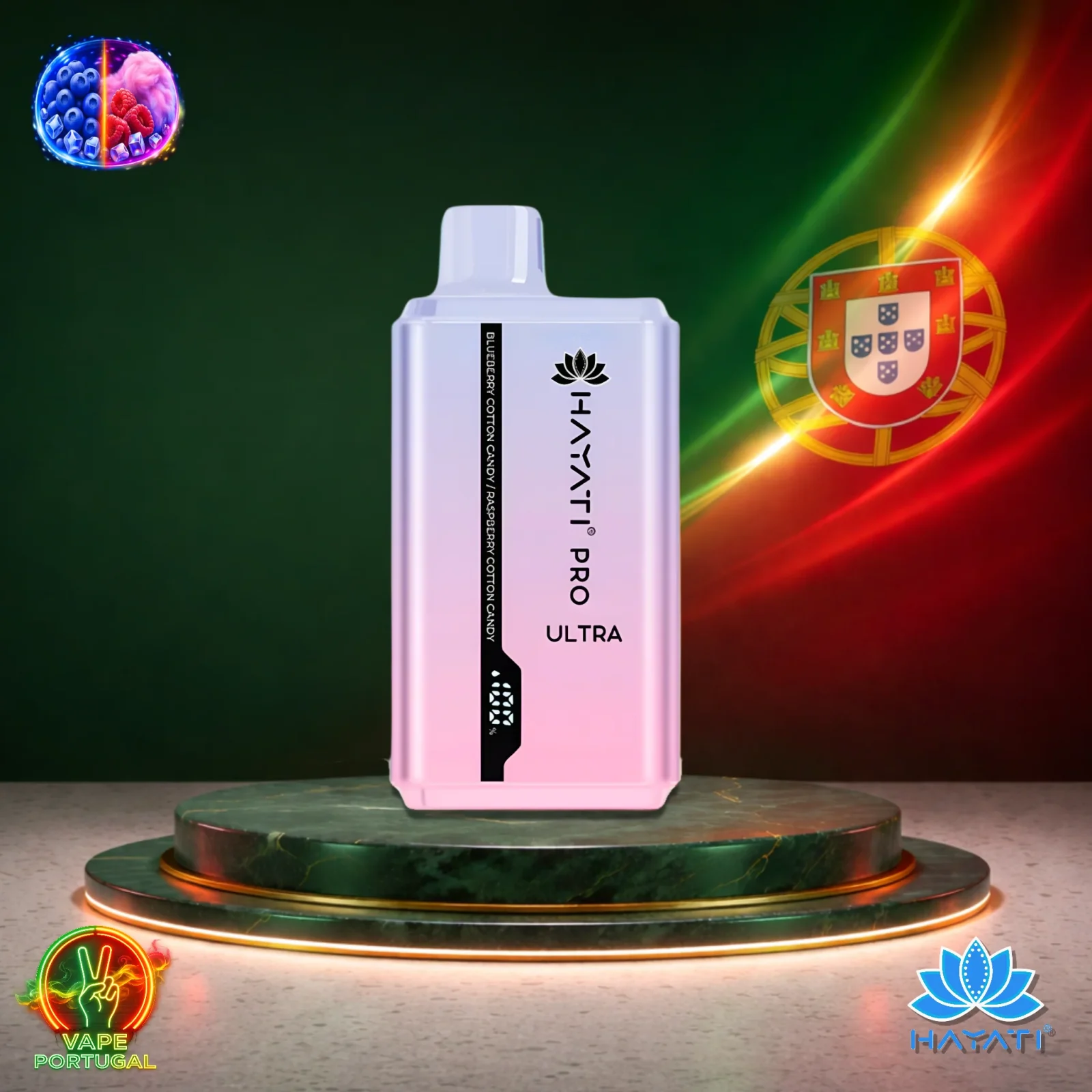 Hayati Pro Ultra 15K Puffs | Vape Descartável Portugal 2% Nicotina