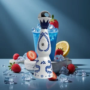 HUMO Azul 15000 Puffs 20mL 5% Nic USB-C Gelado Framboesa Azul